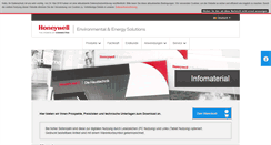 Desktop Screenshot of honeywell-infomaterial.de