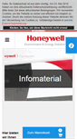 Mobile Screenshot of honeywell-infomaterial.de